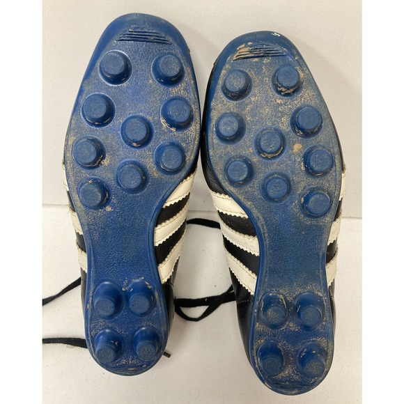 Vintag Adidas La Paz Made in France Soccer Cleats Original Blue Soles Sz 5 main image 10